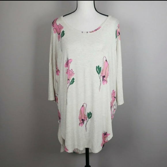 Anthro Floreat Sz Med High-Low Tunic Top D73 - Picture 7 of 10